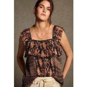 Anthropologie Olympia Pintucked Blouse